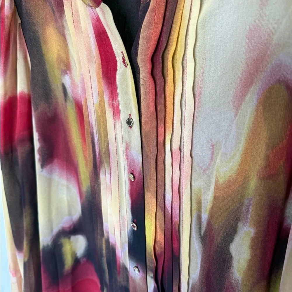 Calvin Klein Multicolor Abstract Blouse - Picture 2 of 4